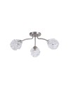 Searchlight® I Astral плафон, сатен никел метал със стъклени абажури I 3 x G9 - 11523-3SN - 2