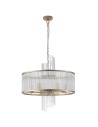 Searchlight® I Пендел Lara, злато с прозрачни стъклени пръчици I 6 x E14 - 11600-6GO - 2