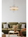 Searchlight® I Пендел Lara, злато с прозрачни стъклени пръчици I 6 x E14 - 11600-6GO - 5