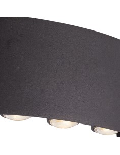 Searchlight® I LED Аплик Shadows, черен алуминий I 6 x LED - 1226-6BK - Цена | LEDs4economy 2