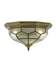 Searchlight® I Pisa II плафон - Античен месинг, метал и киселинно стъкло I 2 x E14 - 1243-12 - Цена | LEDs4economy