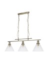 Searchlight® I Пендел Pyramid - Абажури от античен месинг и стъкло I 3 x E27 - 1277-3AB - 2