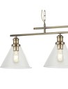 Searchlight® I Пендел Pyramid - Абажури от античен месинг и стъкло I 3 x E27 - 1277-3AB - 3