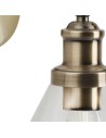 Searchlight® I Аплик Pyramid - Античен месинг, метал и стъкло I 1 x E27 - 1277AB - 3