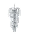 Searchlight® I Полилей Waterfall - хромиран метал и кристал I 13 x E14 - 1313-13CC - 2