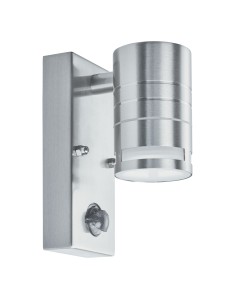 Searchlight® I Външен аплик Metro с PIR - неръждаема стомана и стъкло I 1 x GU10 - 1318-1-LED - Цена | LEDs4economy