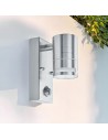 Searchlight® I Външен аплик Metro с PIR - неръждаема стомана и стъкло I 1 x GU10 - 1318-1-LED - 5