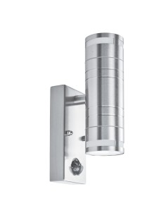 Searchlight® I Външен аплик Metro - неръждаема стомана, метал и стъкло I 2 x GU10 - 1318-2-LED - Цена | LEDs4economy