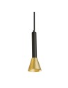 Searchlight® I Signal Пендел - черно-злато I 1 x GU10 - 13611-1BGO