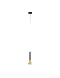 Searchlight® I Signal Пендел - черно-злато I 1 x GU10 - 13611-1BGO - Цена | LEDs4economy 2