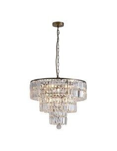 Searchlight® I Пендел Empire - античен месинг и прозрачен кристал I 5 x E14 - 1375-5AB - Цена | LEDs4economy