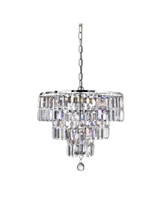 Searchlight® I Пендел Empire - хромиран метал и прозрачен кристал I 5 x E14 - 1375-5CC - Цена | LEDs4economy