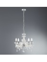 Searchlight® I Пендел Marie Therese - прозрачно стъкло и акрил I 5 x E14 - 1455-5CL - 5