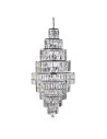 Searchlight® I Полилей Empire - хромиран метал и прозрачен кристал I 13 x E14 - 1500CC - 2