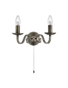 Searchlight® I Аплик Richmond - античен месинг, метал I 2 x E14 - 1502-2AB - Цена | LEDs4economy