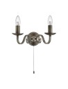 Searchlight® I Аплик Richmond - античен месинг, метал I 2 x E14 - 1502-2AB