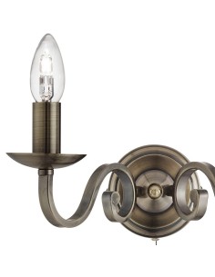 Searchlight® I Аплик Richmond - античен месинг, метал I 2 x E14 - 1502-2AB - Цена | LEDs4economy 2