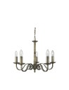 Searchlight® I Пендел Richmond - античен месинг I 5 x E14 - 1505-5AB