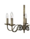 Searchlight® I Пендел Richmond - античен месинг I 5 x E14 - 1505-5AB - 3
