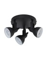 Searchlight® I Спот Focus - черен метал I 3 x GU10 - 1543BK - 2