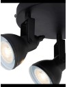 Searchlight® I Спот Focus - черен метал I 3 x GU10 - 1543BK - 3