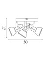 Searchlight® I Focus Спот - сатенено сребрист метал I 3 x GU10 - 1543SS - 4