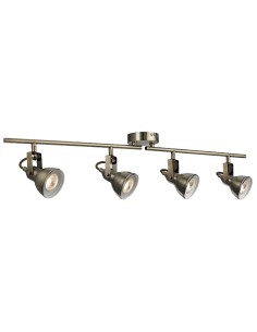Searchlight® I Спот Focus Split Bar - Античен месинг I 4 x GU10 - 1544AB - Цена | LEDs4economy