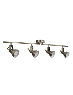 Searchlight® I Спот Focus Split Bar - Античен месинг I 4 x GU10 - 1544AB - Цена | LEDs4economy 2