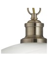 Searchlight® I Пендел Bistro - Античен месинг и киселинно стъкло I 1 x E27 - 1591AB - 3