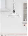 Searchlight® I Пендел Bistro - сатенено сребрист метал и киселинно стъкло I 1 x E27 - 1591SS - 5