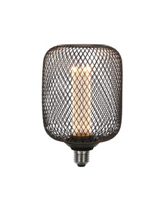 Searchlight® I Декоративна крушка Wire Mesh - черен метал I 1 x E27 - 16002BK - Цена | LEDs4economy