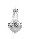 Searchlight® I Полилей Louis Phillipe - хромиран метал и кристал I 6 x E14 - 1611-6CC - 2