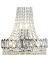 Searchlight® I Полилей Louis Phillipe - хромиран метал и кристал I 6 x E14 - 1611-6CC - 3