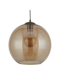 Searchlight® I Пендел Balls - Античен месинг и кехлибарено стъкло I 1 x E27 - 1621AM - Цена | LEDs4economy 2