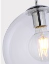 Searchlight® I Пендел Balls - Хромиран метал и стъкло I 1 x E27 - 1621CL - 3
