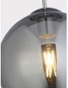 Searchlight® I Пендел Balls - хромиран метал и опушено стъкло I 1 x E27 - 1621SM - 3