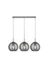 Searchlight® I Пендел Balls - хромиран метал и опушено стъкло I 3 x E27 - 1623-3SM