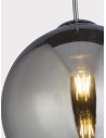 Searchlight® I Пендел Balls - хромиран метал и опушено стъкло I 1 x E27 - 1632SM - 3