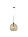 Searchlight® I Пендел Balls - Античен месинг и кехлибарено стъкло I 1 x E27 - 1635AM