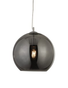 Searchlight® I Пендел Balls - хромиран метал и опушено стъкло I 1 x E27 - 1635SM - Цена | LEDs4economy
