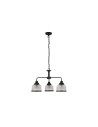 Searchlight® I Пендел Highworth - черен метал и стъкло в стил холофан I 3 x E27 - 1683-3BK - 2