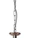 Searchlight® I Пендел Bistro II - сатенено сребро и холофаново стъкло I 5 x E27 - 1685-5SS - 3