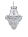 Searchlight® I Полилей Louis Phillipe 2 - хромиран метал и кристал I 28 x E14 - 1711-102CC