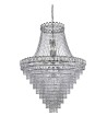 Searchlight® I Полилей Louis Phillipe 2 - хромиран метал и кристал I 28 x E14 - 1711-102CC - 2