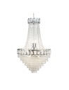 Searchlight® I Полилей Louis Phillipe 1 - хромиран метал и кристал I 8 x E14 - 1711-11CC