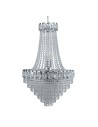 Searchlight® I Полилей Louis Phillipe 1 - хромиран метал и кристал I 8 x E14 - 1711-11CC - 2