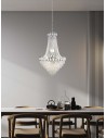 Searchlight® I Полилей Louis Phillipe 1 - хромиран метал и кристал I 8 x E14 - 1711-11CC - 5