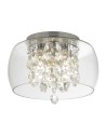 Searchlight® I Curva Плафон - хромиран метал и кристално стъкло I 3 x G9 - 1773CC