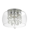Searchlight® I Curva Плафон - хромиран метал и кристално стъкло I 3 x G9 - 1773CC - 2