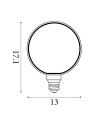 Searchlight® I Декоративна крушка - кехлибарено стъкло, 4W, 1800K, 190Lm I 1 x E27 - 18800AM - 4